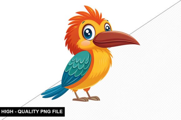 Download Funny Tropical Bird Clipart Design - Premium Bundle