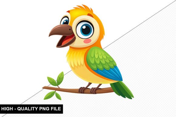 Download Funny Tropical Bird Clipart Design - Premium Resources
