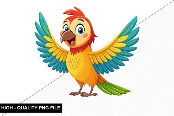 Download Funny Tropical Bird Clipart Design - Premium Resources