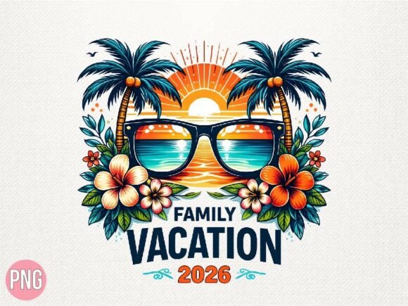 Download Family Vacation 2026 Sunglasses PNG - Family vacation Collection