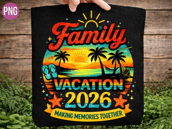 Download Family Vacation 2026 Tropical PNG Shirt - Family vacation Collection