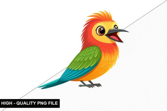 Download Funny Tropical Bird Clipart Design - Premium Bundle