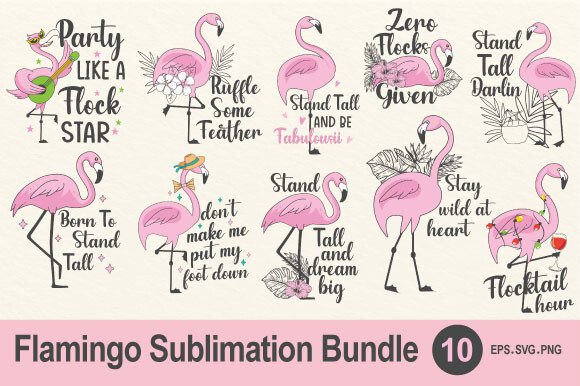 Download Flamingo Sublimation Design PNG SVG - Flamingo sublimation Collection